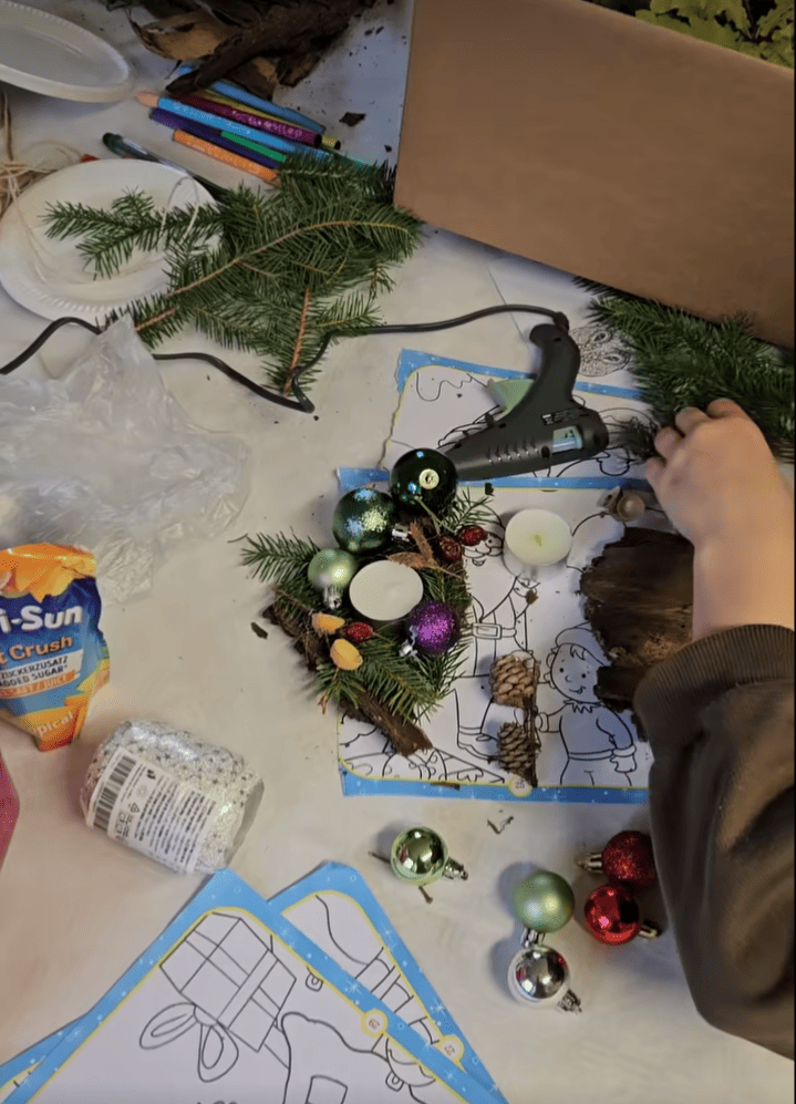 Weihnachtsbastel Kerze