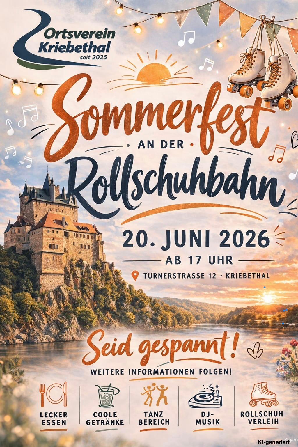 Sommerfest auf der Rollschuhbahn
