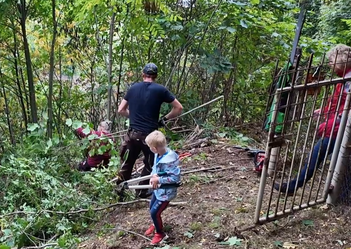 Aktion Staumauer Blick